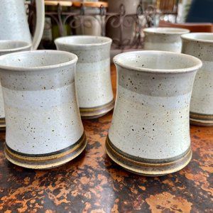 Vintage Carol Sevick Pottery Glasses/Mugs (4)